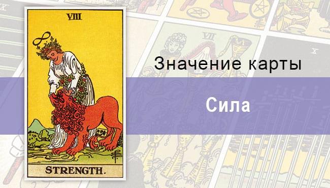 8 старший аркан Райдера-Уэйта Сила: значение, описание, характеристики