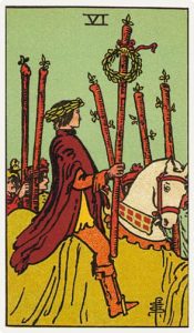 6 Жезлов. Классическая колода Райдера-Уэйта. Значение, описание, толкование