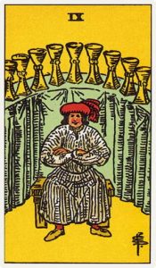 9 Кубков. Классическая колода Райдера-Уэйта. Значение, описание, толкование