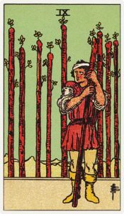 9 Жезлов. Классическая колода Райдера-Уэйта. Значение, описание, толкование
