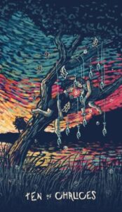 10 Чаш в колоде таро prisma visions