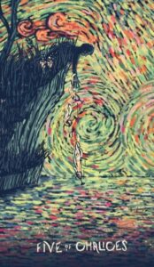 5 Чаш в колоде таро prisma visions