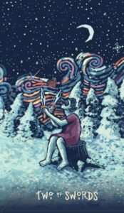 2 Мечей в колоде таро prisma visions