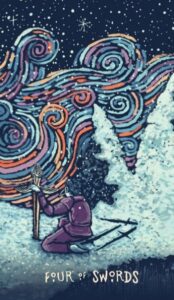 4 Мечей в колоде таро prisma visions