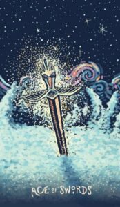 Туз Мечей в колоде таро prisma visions