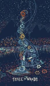 3 Жезлов в колоде таро prisma visions