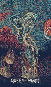 Королева Жезлов в колоде таро prisma visions