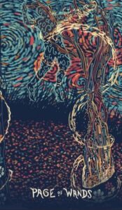 Валет Жезлов в колоде таро prisma visions