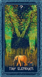 Tiny elephants в колоде таро prisma visions